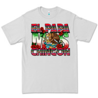 Dove Grey El Papa Mas Chingon Premium Tee - texasbilliewilder