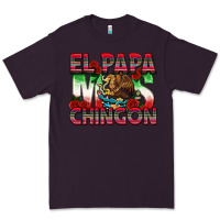 Plum El Papa Mas Chingon Premium Tee - texasbilliewilder