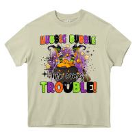 Mossy kids halloween hubble bubble here comes trouble Heavy Core Tee - BarkalooDesign