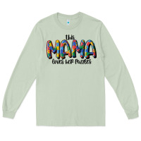 Matcha this mama loves her puzzle Long Sleeve Tee - MaliasSmallBusiness