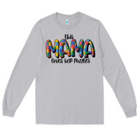 Moon Dust this mama loves her puzzle Long Sleeve Tee - MaliasSmallBusiness