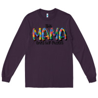 Plum this mama loves her puzzle Long Sleeve Tee - MaliasSmallBusiness
