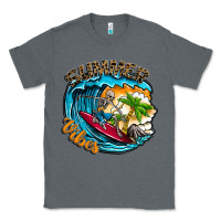 Charcoal Heather Summer Vibes Classic Tee - CowhideDigitalArt