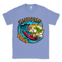 Colony Blue Summer Vibes Classic Tee - CowhideDigitalArt