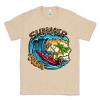 Mushroom Summer Vibes Classic Tee - CowhideDigitalArt