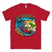Red Summer Vibes Classic Tee - CowhideDigitalArt
