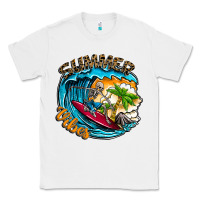 White Summer Vibes Classic Tee - CowhideDigitalArt