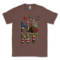 Chestnut Deer Hunting Usa Flag Classic Tee - LillyAllenDesigns