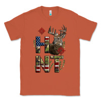 Copper Deer Hunting Usa Flag Classic Tee - LillyAllenDesigns