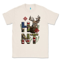 Natural Deer Hunting Usa Flag Classic Tee - LillyAllenDesigns