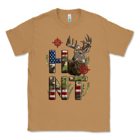 Toasted Coconut Deer Hunting Usa Flag Classic Tee - LillyAllenDesigns