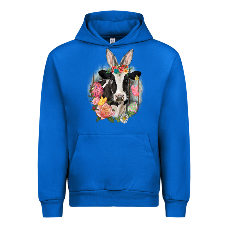 Happy Easter Cow Easter Day Urban Hoodie by CowGirlArtShop | Teevron