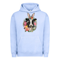 Pigment Grape Ice Happy Easter Cow Easter Day Urban Hoodie - CowGirlArtShop