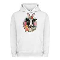 Pigment Lunar Rock Happy Easter Cow Easter Day Urban Hoodie - CowGirlArtShop
