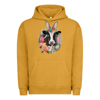 Pigment Peanut Butter Happy Easter Cow Easter Day Urban Hoodie - CowGirlArtShop