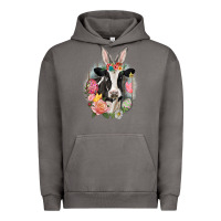 Pigment Tornado Happy Easter Cow Easter Day Urban Hoodie - CowGirlArtShop