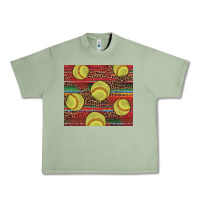 Oil Green western softball Urban Heavy Tee - AdoDesignShop