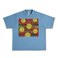 Pebble Blue western softball Urban Heavy Tee - AdoDesignShop
