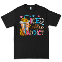 Black iced coffee addict Premium Tee - Zillion Design Studio