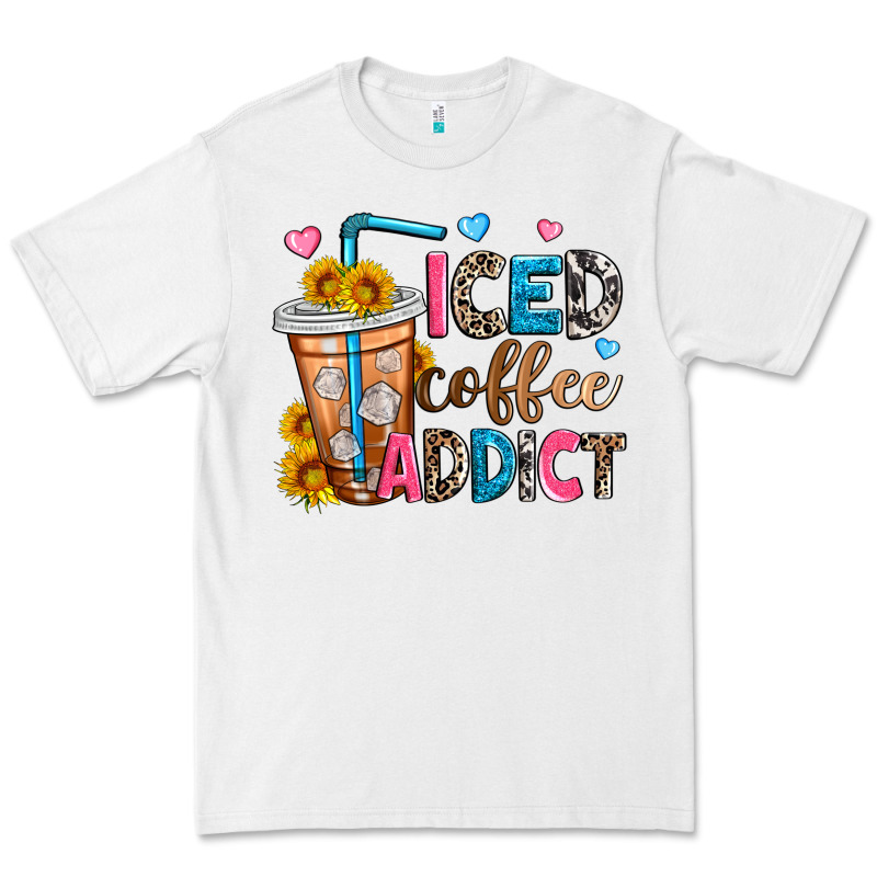 Iced Coffee Addict Premium Tee by Zillion Design Studio | Teevron