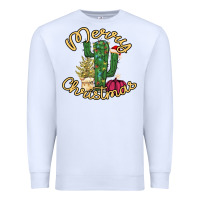 White Cactus Christmas Premium Sweatshirt - Bettercallsaul