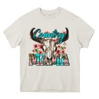 Cream country mama Heavy Core Tee - Zillion Design Studio