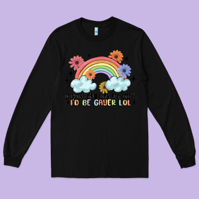 Gay Pride Long Sleeve Tee Designed By Maliassmallbusiness