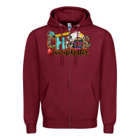 Burgundy chaos coordinator Zipper Hoodie - NancyCooperArtShop