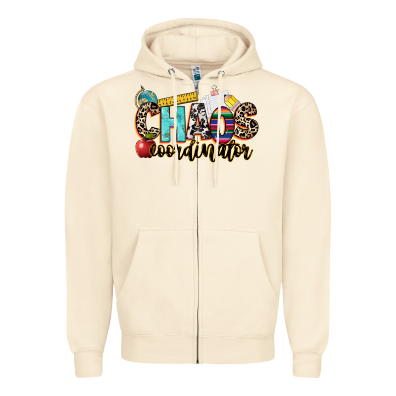 Chaos Coordinator Zipper Hoodie by NancyCooperArtShop | Teevron