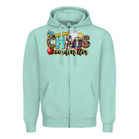 Seafoam chaos coordinator Zipper Hoodie - NancyCooperArtShop