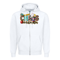 White chaos coordinator Zipper Hoodie - NancyCooperArtShop