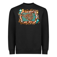 Black light western frame Heavyweight Sweatshirt - AdoDesignShop