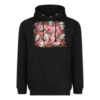 Black Easter Quail Eggs And Leopard Bunny Heavyweight Hoodie - RanaPortraitStore
