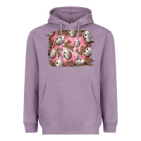 Lavender Easter Quail Eggs And Leopard Bunny Heavyweight Hoodie - RanaPortraitStore