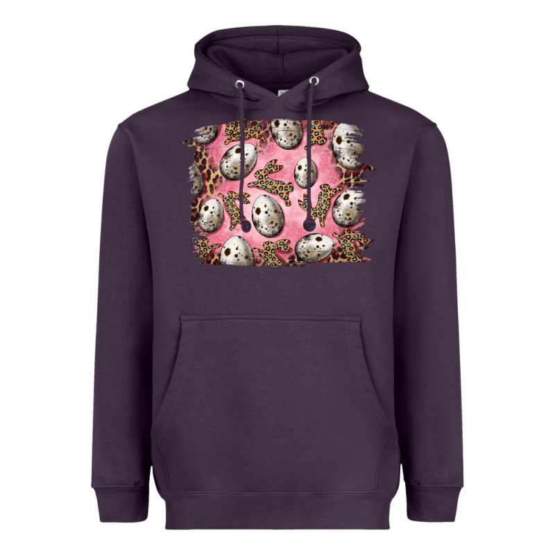 Easter Quail Eggs And Leopard Bunny Heavyweight Hoodie by RanaPortraitStore | Teevron