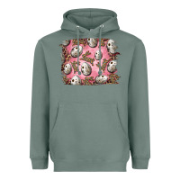 Sage Easter Quail Eggs And Leopard Bunny Heavyweight Hoodie - RanaPortraitStore