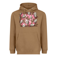 Toasted Coconut Easter Quail Eggs And Leopard Bunny Heavyweight Hoodie - RanaPortraitStore
