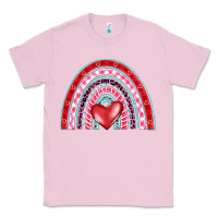 Bubblegum Pink valentine's day rainbow Classic Tee - BarkalooDesign