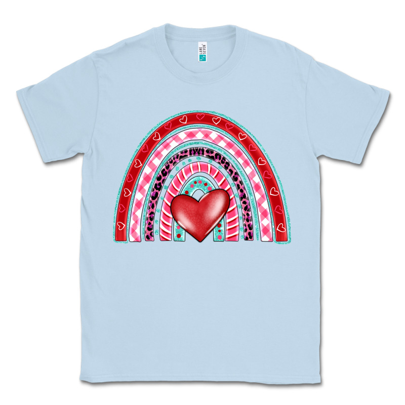 Valentine's Day Rainbow Classic Tee by BarkalooDesign | Teevron