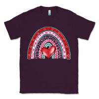 Plum valentine's day rainbow Classic Tee - BarkalooDesign