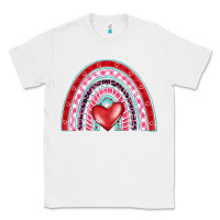 White valentine's day rainbow Classic Tee - BarkalooDesign