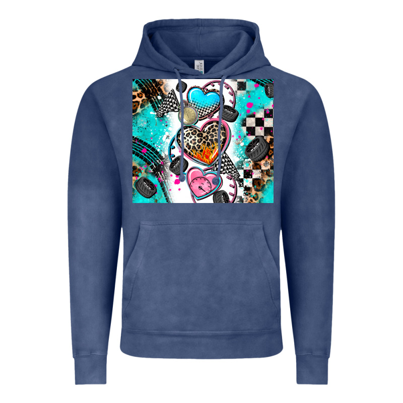 Race Heart Tumbler Vintage Hoodie by AdoDesignShop | Teevron