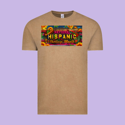 National Hispanic Heritage Month License Plate Vintage Tee Designed By Bundleandbundleshop