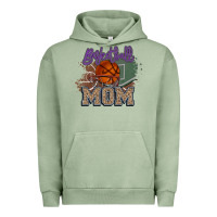 Pigment Oil Green Basketball Mom Urban Hoodie - HowdyJamesFarm