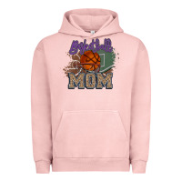 Pigment Salmon Basketball Mom Urban Hoodie - HowdyJamesFarm