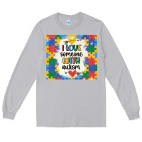 Moon Dust ı love someone with autism Long Sleeve Tee - MaliasSmallBusiness