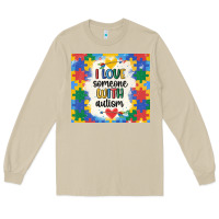 Mushroom ı love someone with autism Long Sleeve Tee - MaliasSmallBusiness