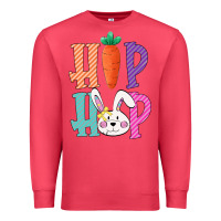 Cardinal hip hop easter girls toddlers kids leopard bunny Premium Sweatshirt - Bettercallsaul