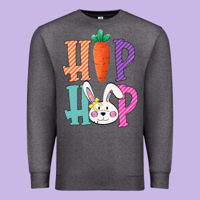 Hip Hop Easter Girls Toddlers Kids Leopard Bunny Premium Sweatshirt Designed By Bettercallsaul