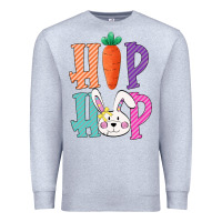 Heather Grey hip hop easter girls toddlers kids leopard bunny Premium Sweatshirt - Bettercallsaul